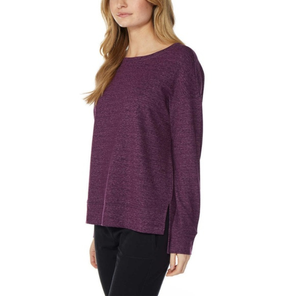 32 Degrees Heat Crew Neck Fleece High Low Pullover - Picture 3 of 5